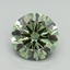 3.03 Ct. Fancy Vivid Green Round Lab Grown Diamond