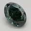 3.30 Ct. Fancy Intense Green Oval Lab Grown Diamond