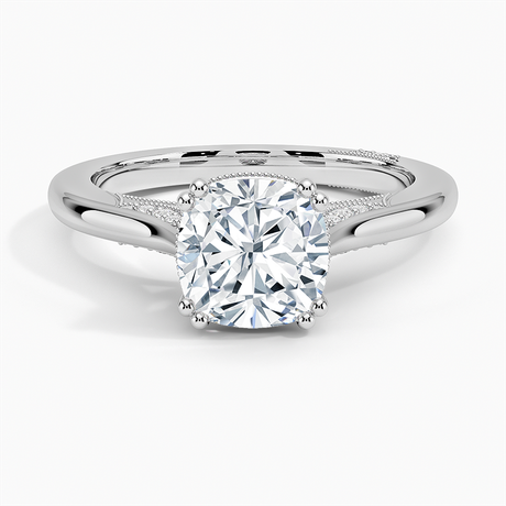 Cathedral Shoulder Bead Prong Diamond Setting