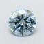 1.58 Ct. Fancy Intense Blue Round Lab Grown Diamond