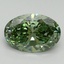 2.18 Ct. Fancy Vivid Green Oval Lab Grown Diamond