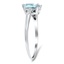 The Elianora Ring, smalltop view on a hand