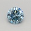 0.36 Ct. Fancy Vivid Blue Round Lab Grown Diamond