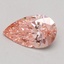 0.54 Ct. Fancy Intense Pink Pear Lab Grown Diamond