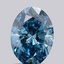 1.42 Ct. Fancy Vivid  Blue Oval Lab Grown Diamond