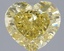 3.50 Ct. Fancy Vivid Yellow Heart Lab Grown Diamond