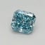 0.37 Ct. Fancy Vivid Green Blue Radiant Lab Grown Diamond