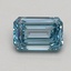 0.84 Ct. Fancy Intense Blue Emerald Lab Grown Diamond