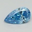 1.5 Ct. Fancy Vivid Malibu Blue Pear Lab Grown Diamond