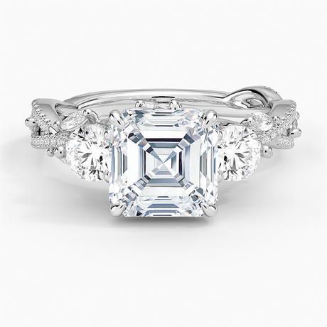Luxe Secret Garden Three Stone Diamond Ring