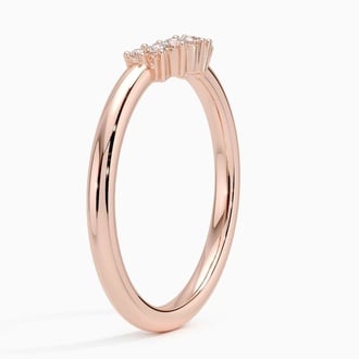 Crescent Diamond Ring