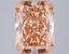 3.01 Ct. Fancy Intense Orangy Pink Radiant Lab Grown Diamond