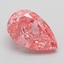 2.10 Ct. Fancy Vivid Pink Pear Lab Grown Diamond
