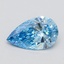 1.05 Ct. Fancy Vivid Blue Pear Lab Grown Diamond
