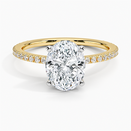 18K Yellow Gold Ballad Three-Quarter Coverage Diamond Ring (1/4 ct. tw.)