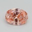 1.01 Ct. Fancy Vivid Pink Oval Lab Grown Diamond