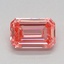 0.67 Ct. Fancy Vivid Pink Emerald Lab Grown Diamond