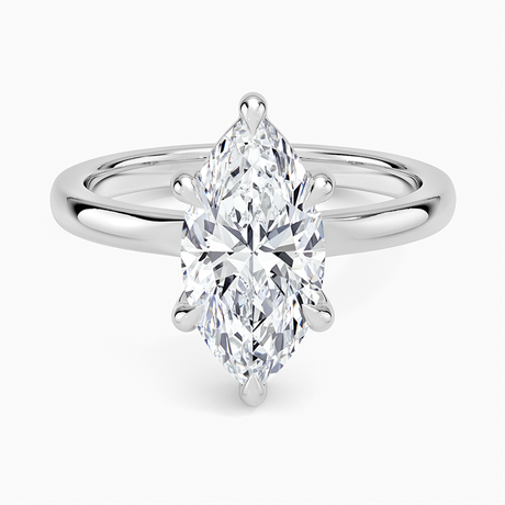 18K White Gold Alice Solitaire Ring