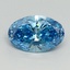 2.05 Ct. Fancy Vivid Blue Oval Lab Grown Diamond