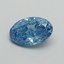 0.60 Ct. Fancy Vivid Blue Oval Lab Grown Diamond