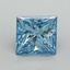 1.59 Ct. Fancy Vivid Blue Princess Lab Grown Diamond