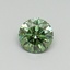 0.61 Ct. Fancy Vivid Green Round Lab Grown Diamond