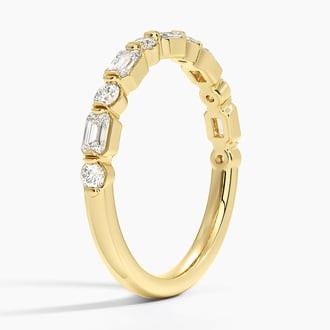 Kensington Emerald Cut and Round Lab Diamond Ring (1/2 ct. tw.)