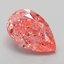 5.08 Ct. Fancy Vivid Pink Pear Lab Grown Diamond