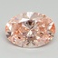 2.04 Ct. Fancy Vivid Pink Oval Lab Grown Diamond
