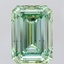 7.01 Ct. Fancy Vivid Green Emerald Lab Grown Diamond