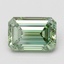 5.10 Ct. Fancy Vivid Green Emerald Lab Grown Diamond
