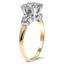 The Aurora Ring, smalltop view on a hand