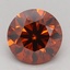0.87 Ct. Fancy Orange Round Lab Grown Diamond