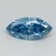 0.60 Ct. Fancy Vivid Blue Marquise Lab Grown Diamond