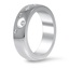 Flush-Set Diamond Band, smallside view