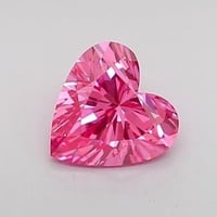 0.47 Ct. Fancy Vivid Pink Heart Lab Grown Diamond