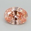1.70 Ct. Fancy Intense Pink Oval Lab Grown Diamond