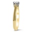 The Zola Ring, smalltop view on a hand