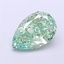 2.05 Ct. Fancy Vivid Green Pear Lab Grown Diamond