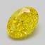 1.27 Ct. Fancy Vivid  Yellow Oval Lab Grown Diamond