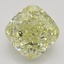 4.02 Ct. Fancy Yellow Cushion Diamond