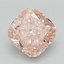 3.40 Ct. Fancy Intense  Pink Cushion Lab Grown Diamond