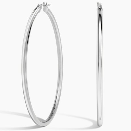 2mm Large Perfect Hoop Earrings