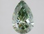 2.10 Ct. Fancy Vivid Green Pear Lab Grown Diamond