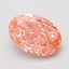 4.05 Ct. Fancy Vivid Pink Oval Lab Grown Diamond