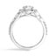 Twisted Vine Halo Diamond Ring, smallview