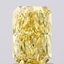 1.40 Ct. Fancy Vivid  Yellow Radiant Lab Grown Diamond