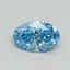 0.46 Ct. Fancy Vivid Blue Oval Lab Grown Diamond