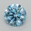 1.52 Ct. Fancy Vivid  Blue Round Lab Grown Diamond