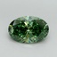 2.19 Ct. Fancy Vivid Pacific Green Oval Lab Grown Diamond